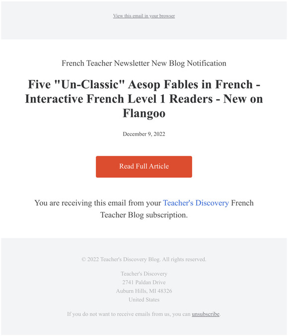 Teacher's Discovery: [French Teachers] Five "Un-Classic" Aesop Fables ...