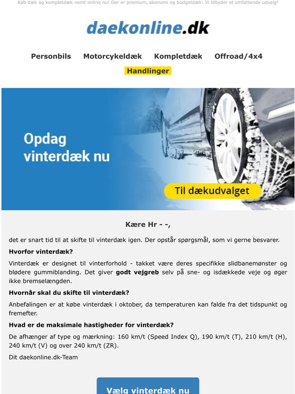 Dine spørgsmål om vinterdæk