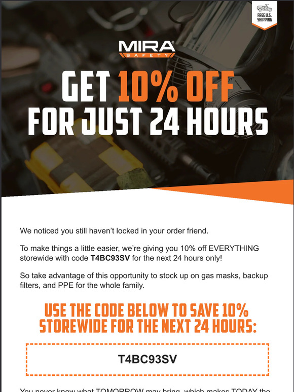 MIRA Safety This 10 off Code Works Today Only ⏰ Milled