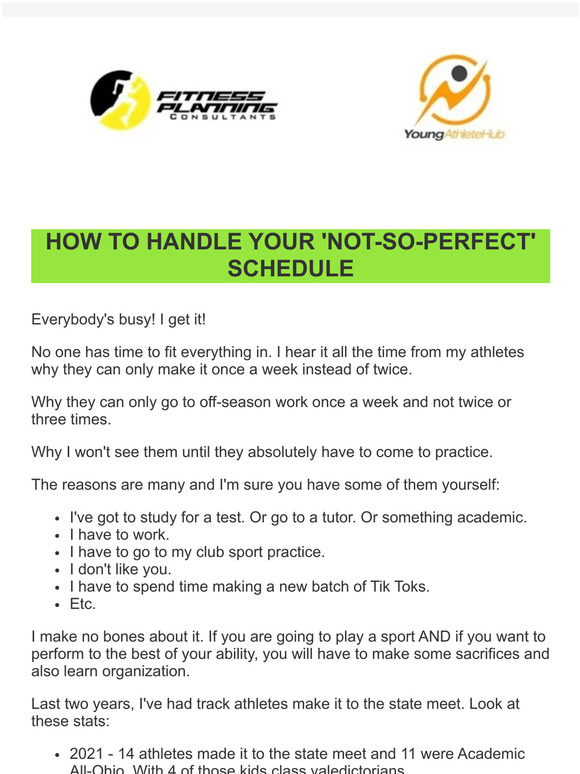 How To Handle Your 'Not-So-Perfect' Schedule