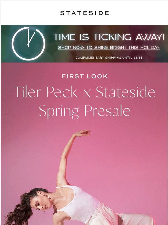 Spring Pre-Sale: Your first look at our new Tiler Peck collaboration