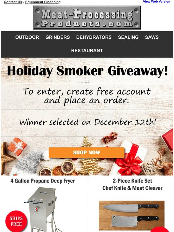 Smoker Giveaway!