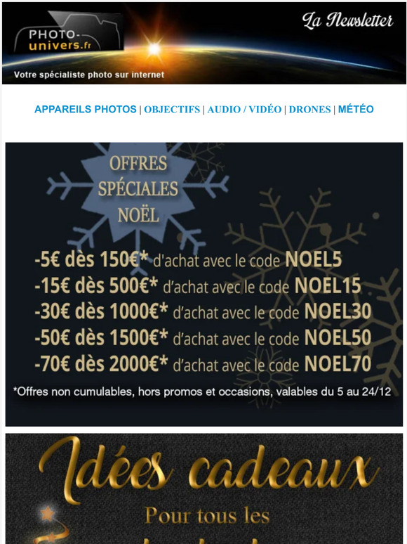 Joyeux Noël : Découvrez nos offres de fin d'année