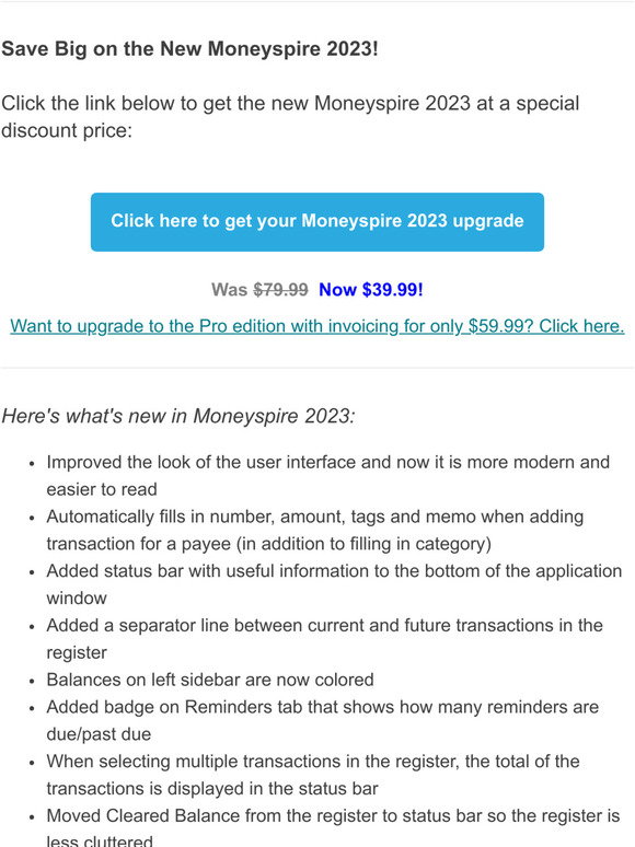 moneyspire 2022