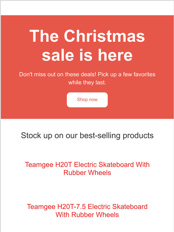 The Newest Event -- CHRISTMAS SALE!