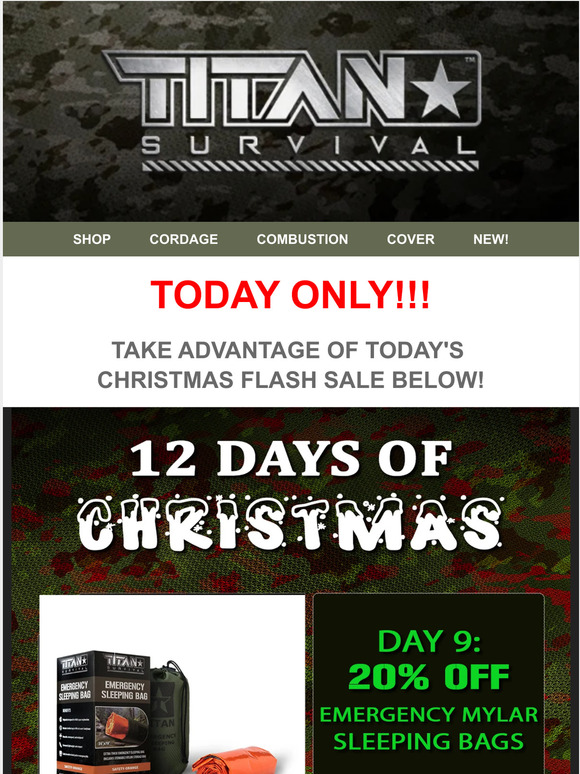 💰 THE 12 DAYS OF CHRISTMAS - DAY #9 - 20% OFF FLASH SALE!
