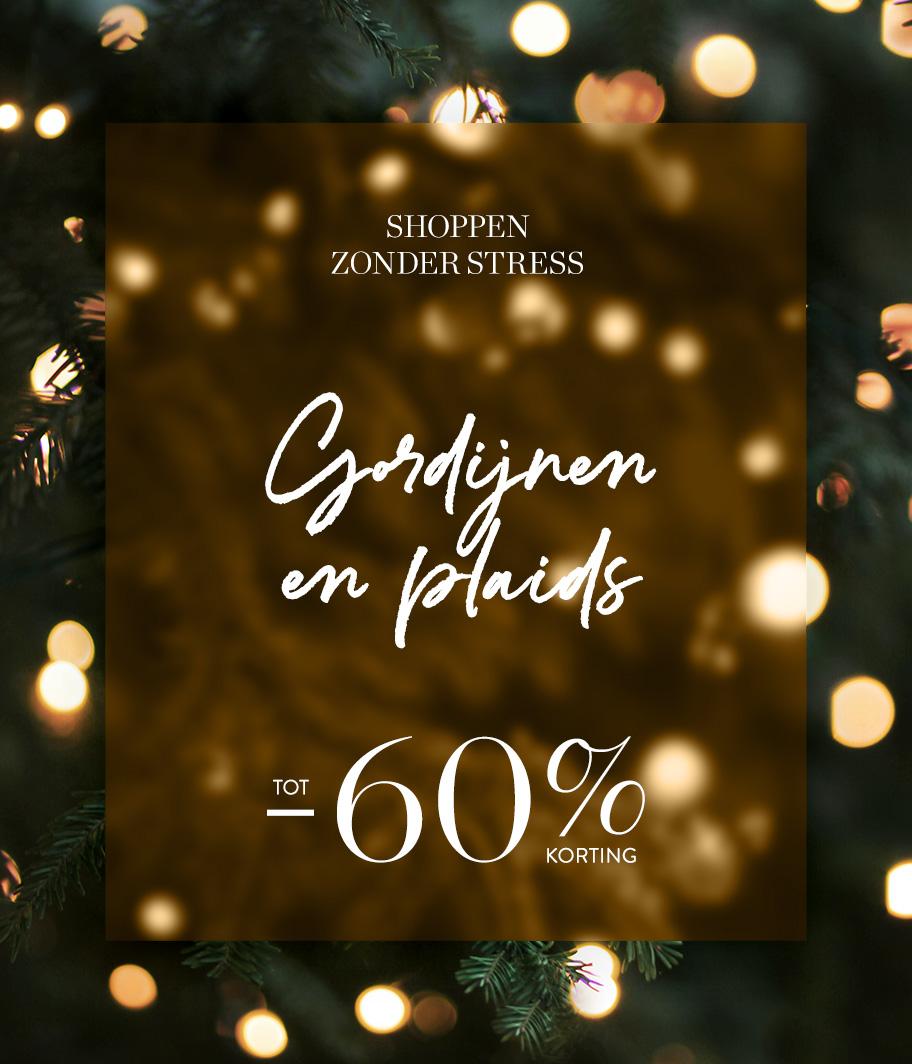 DECEMBER OUTLET: gordijnen & plaids