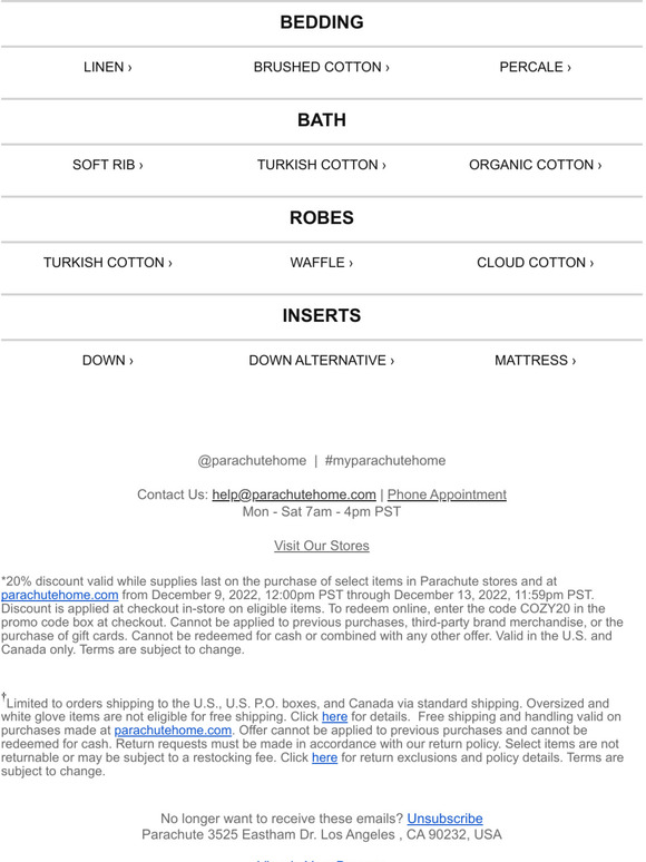 Parachute Robe Gift Guide 20 Off Edition Milled