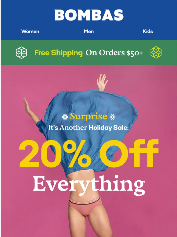 Bombas Surprise Take 20 Off Everything Milled