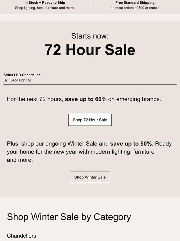 72 Hour Sale | Save up to 60% on emerging brands.