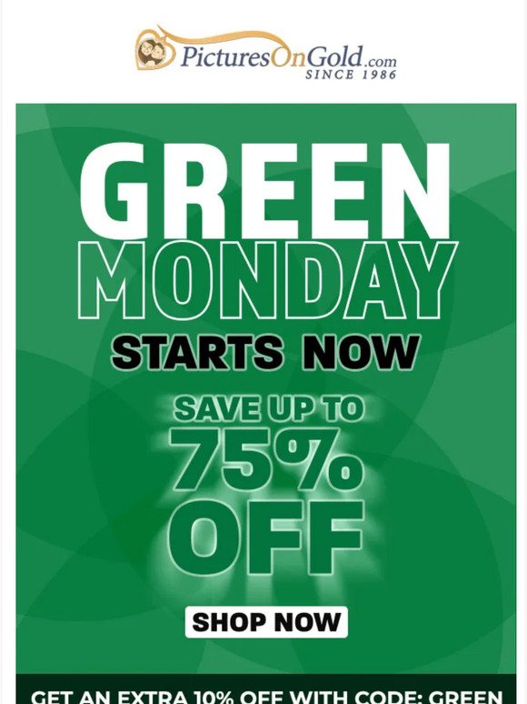 🟢 Hey, Don't Wait, Green Monday Starts Now!