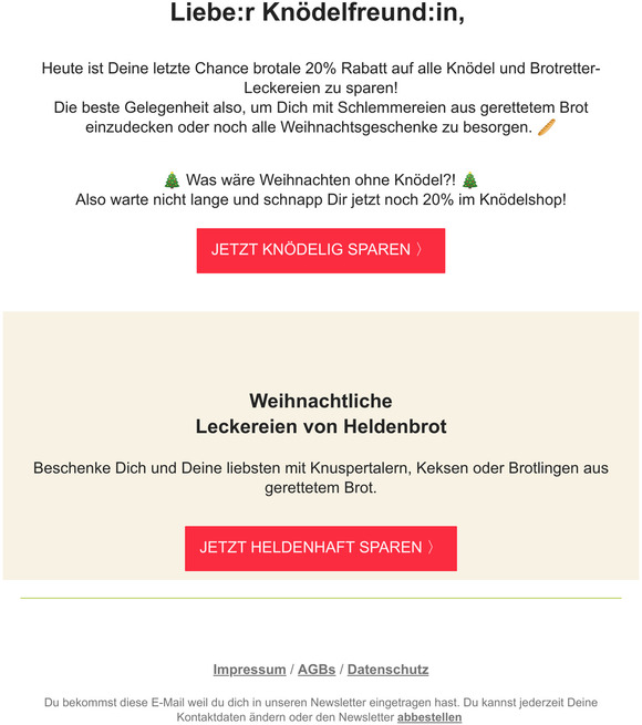Aller letzte Chance auf 20% Rabatt  🎄🎁