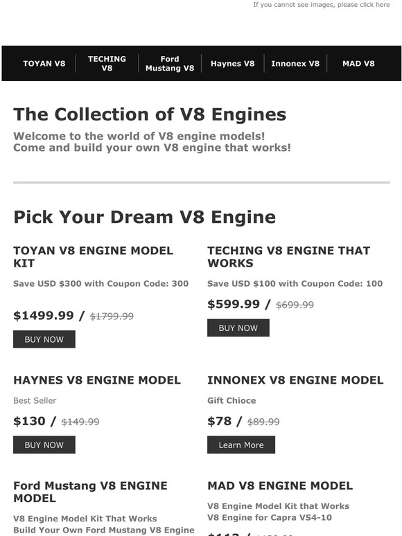 Enginediy Find Top 10 V8 Engines from EngineDIY Milled
