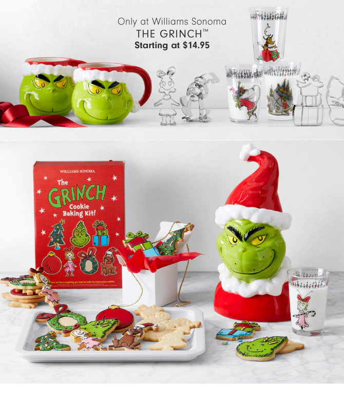 The Grinch Deluxe Waffler Exclusively available at Williams Sonoma 