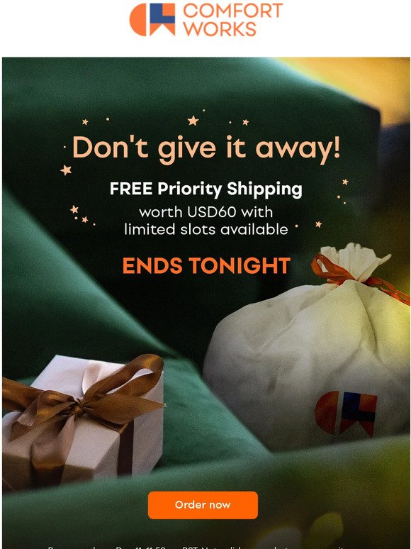 FREE Priority Shipping about to go...