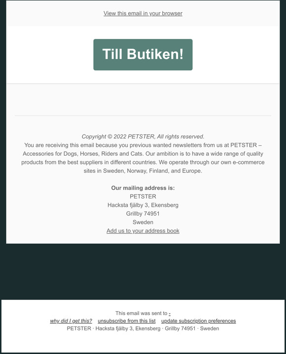PETSTER ADVENTSKALENDER - LUCKA 11
