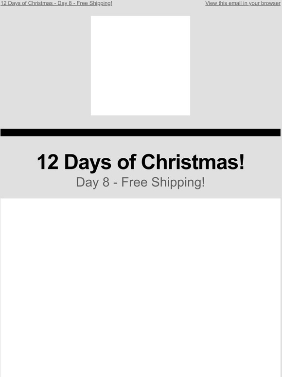 A Kurtz 12 Days Of Christmas Day 8 Free Shipping Milled