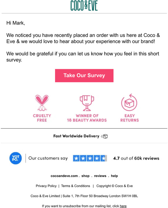 Hi Mark, how are we doing?