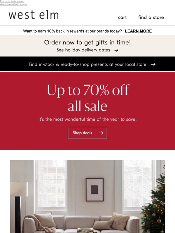 West Elm Sale on sale! Get up to 70 off tons of great styles Milled