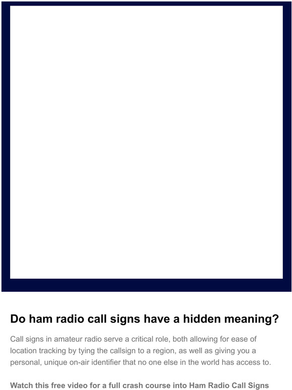 Do ham radio call signs have a HIDDEN meaning?? 📡