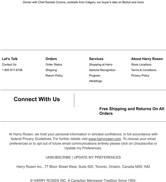 Harry Rosen Discount Code 2022 at Eugene Lee blog