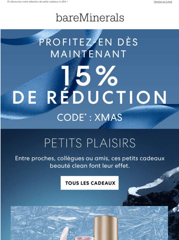 Profitez de 15% de réduction juste avant Noël ❄️