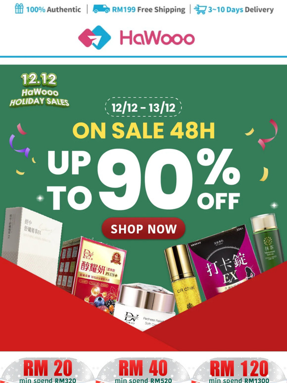 — 商品UP TO 90%OFF！RM120折扣劵马上用，DV童龄霜买3送1🔥
