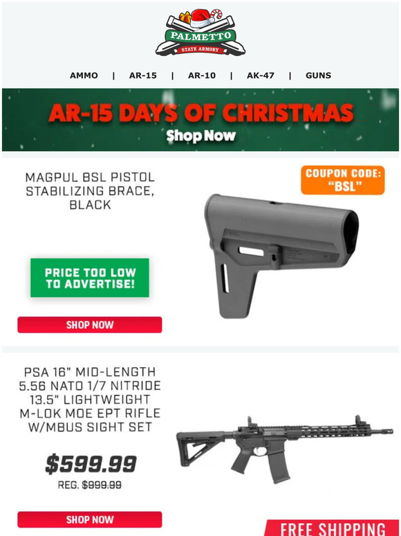 Palmetto State Armory Brace Yourself For This Deal! Magpul BSL