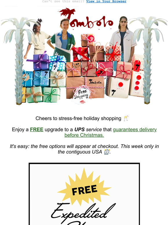 *FREE expedited shipping* for easy holiday shopping