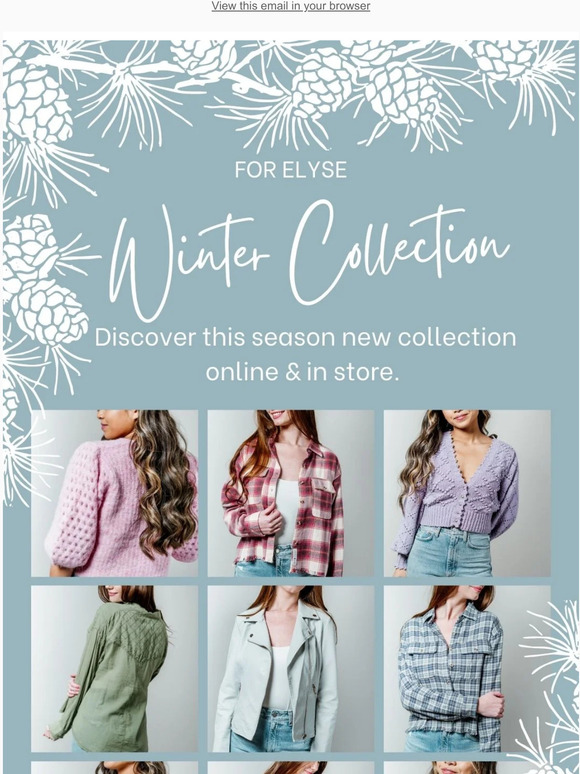 20% OFF OUR WINTER COLLECTION! ❄
