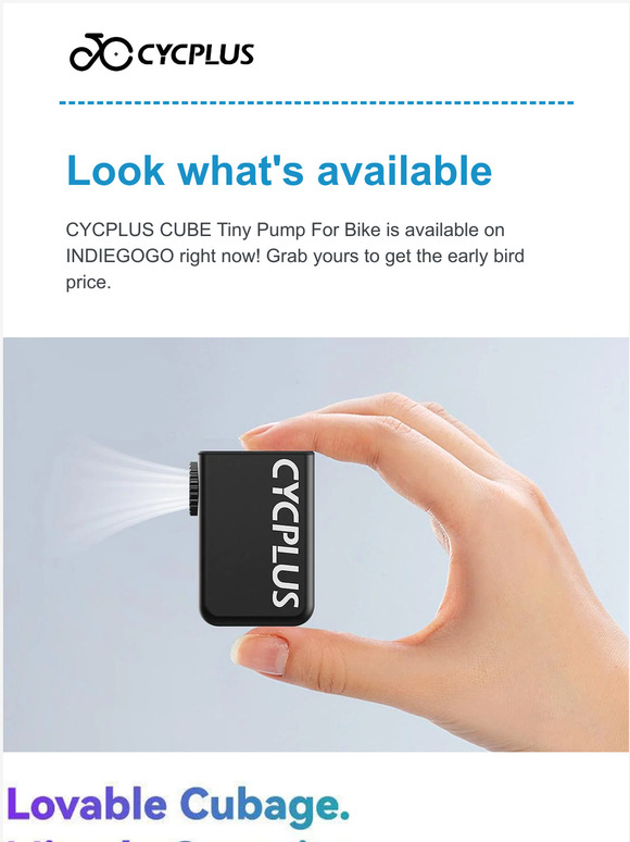 CYCPLUS CUBE GO ON SALE NOW! - Tiny Pump For Bike