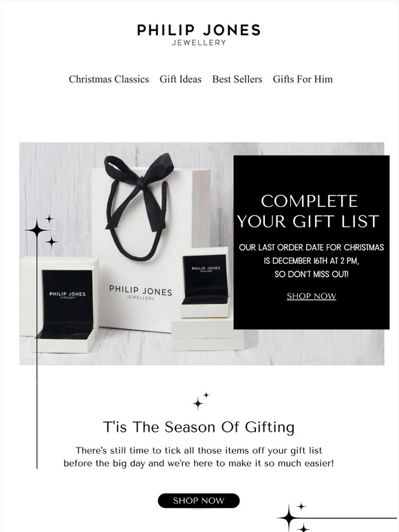 Complete Your Christmas Gift List Now! 🎁