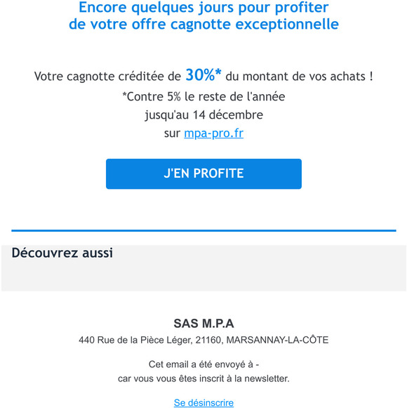 Votre offre exceptionnelle vous attend ⏱️