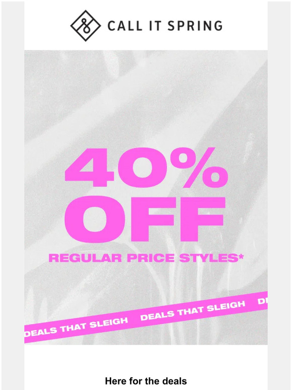 INCOMING: DEALS THAT SLEIGH