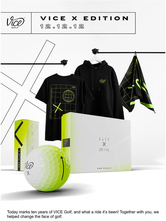 Vice Golf VICE Golf Turns 10 a milestone limited edition! Milled
