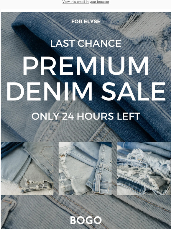 BOGO 30% OFF PREMIUM DENIM BRANDS