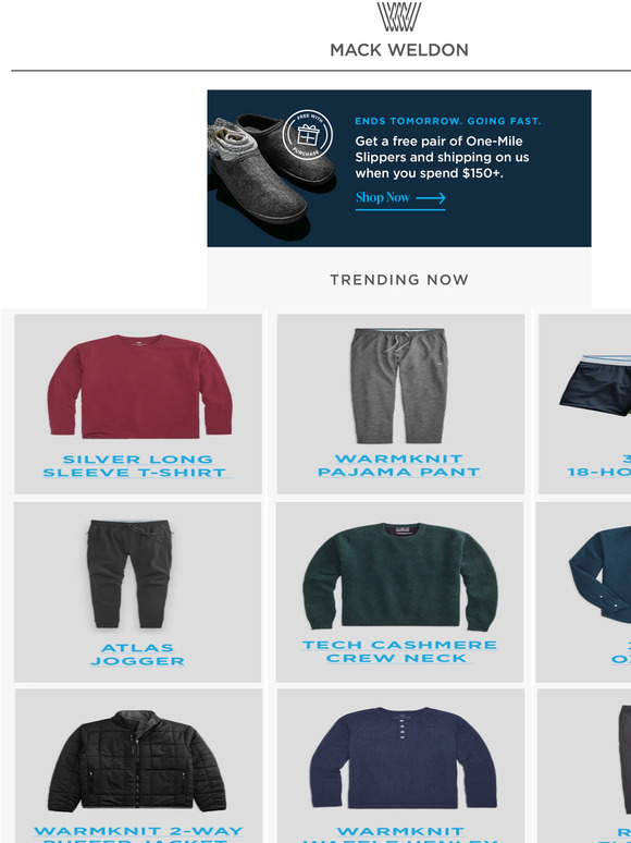 Mack Weldon Email Newsletters Shop Sales, Discounts, and Coupon Codes