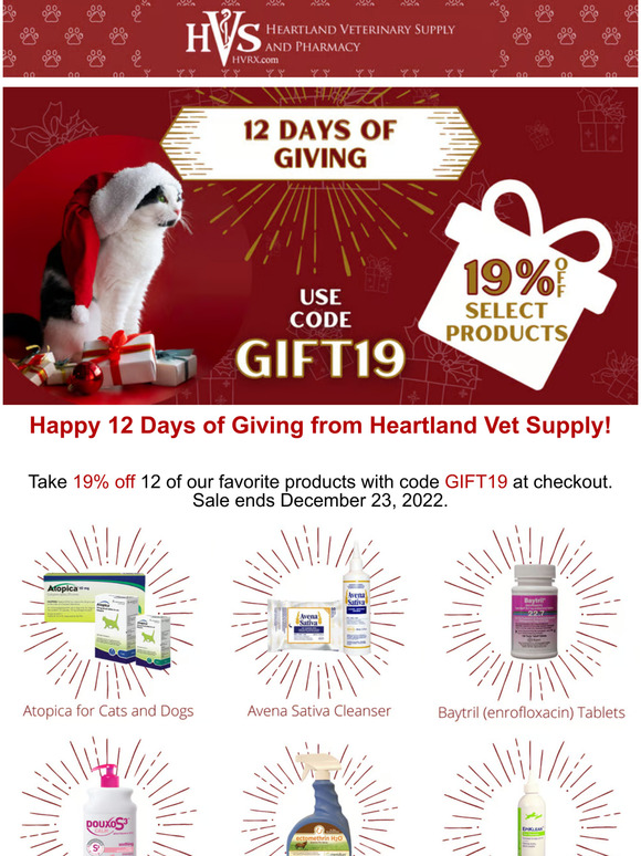heartlandvetsupply 🕗 It's Time for 12 Days of Giving Milled