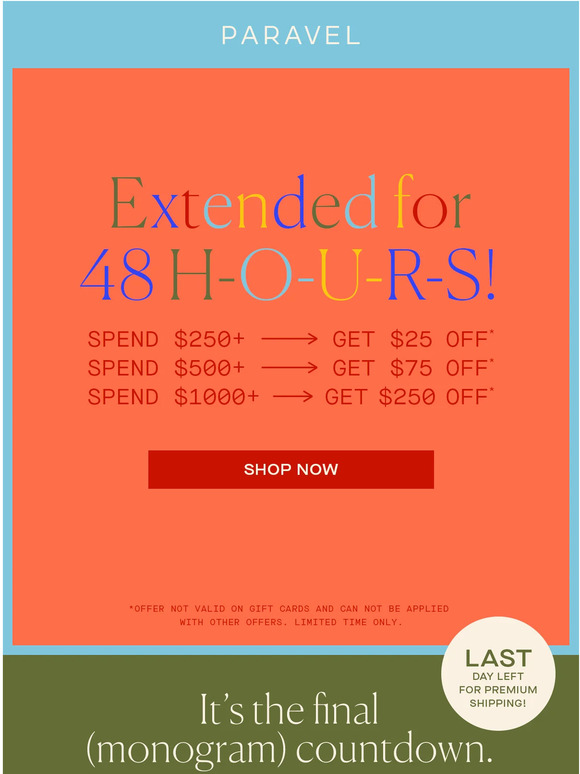 Paravel SURPRISE— Special Offer Extended! 💥 Milled