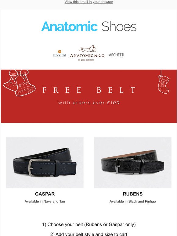 Get a Free Leather Belt 🎄