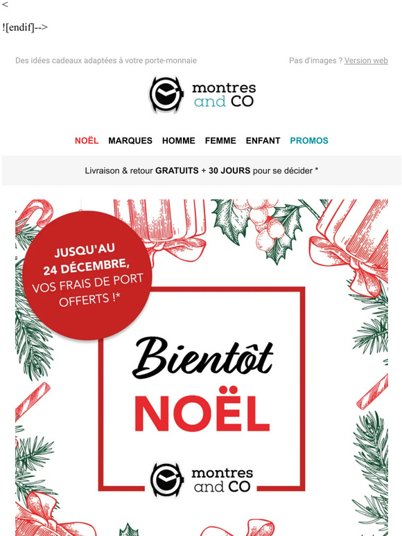 Découvrez notre sélection de montres spéciale Noël !  🎅🎄