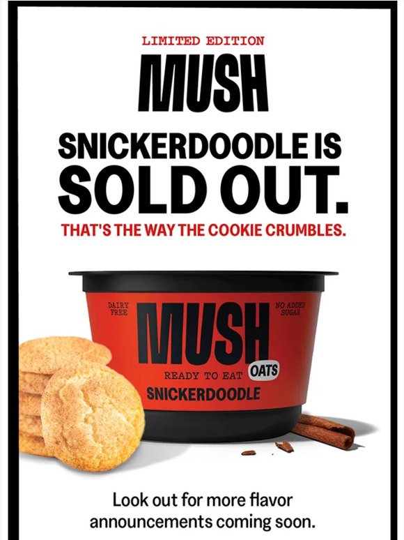 Snickerdoodle is sold out online.