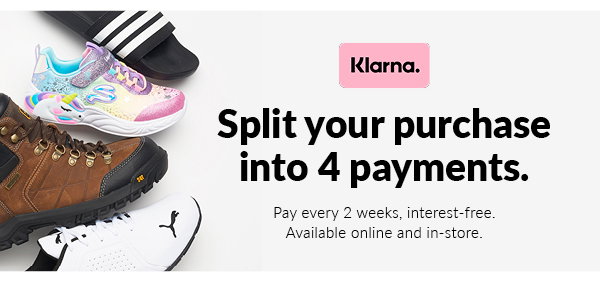 Split your purchase into 4 payments with Klarna!
