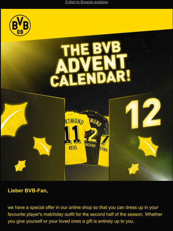 BVB Borussia Dortmund Open the twelth door of the BVB Advent Calendar