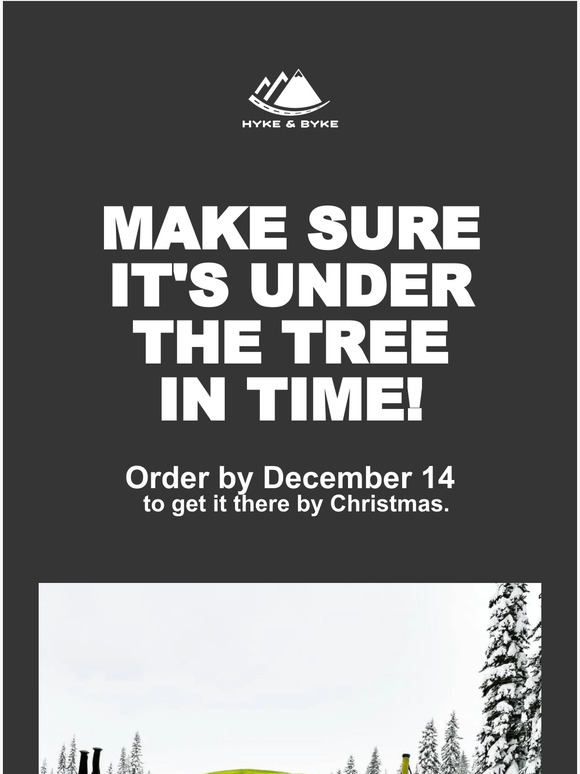 Make sure it's under the tree in time! 🎄