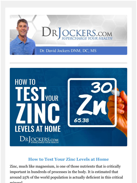How to Test Your Zinc Levels at Home and Thyroid