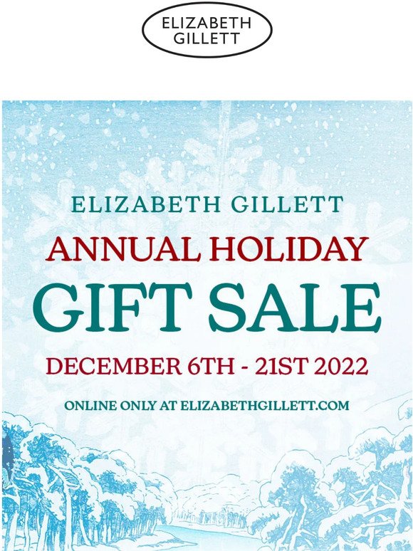 Our Annual Holiday Gift Sale