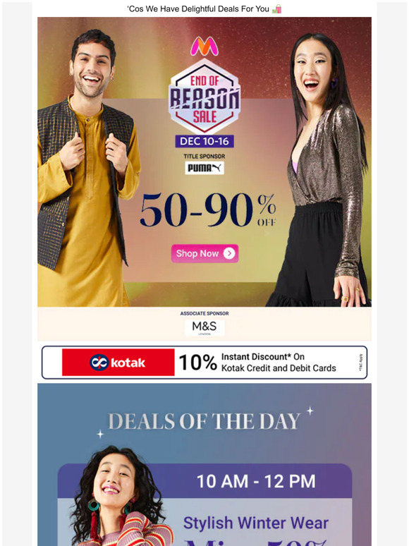 Myntra Activate Your Shopping Mode 🦸 Milled
