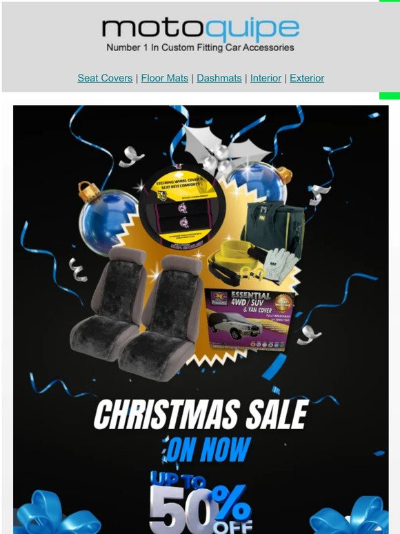 Up to 50% Off! Christmas Sale on Now