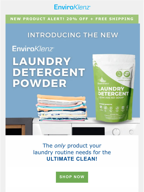 IT'S HERE: Our New Laundry Detergent Powder